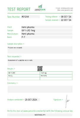Hemi Pharma IGF1-LR3
