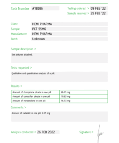 Hemi Pharma PCT (Post Cycle Therapy)
