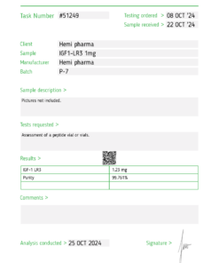 Hemi Pharma IGF1-LR3