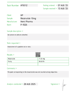 Hemi Pharma Retatrutide 10mg