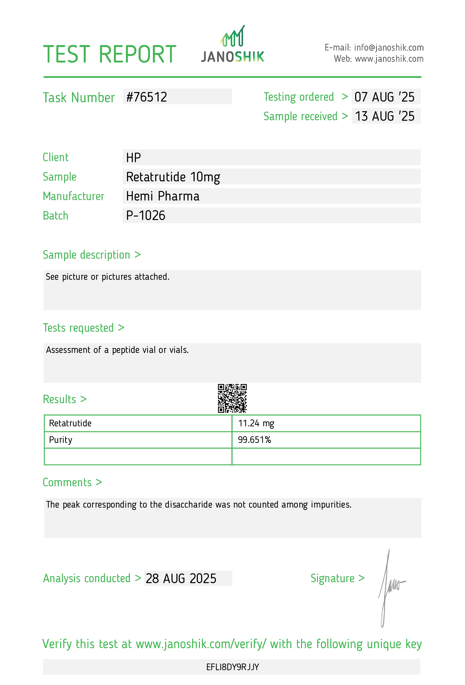 Hemi Pharma Retatrutide 10mg Hemi Pharma Retatrutide 10mg